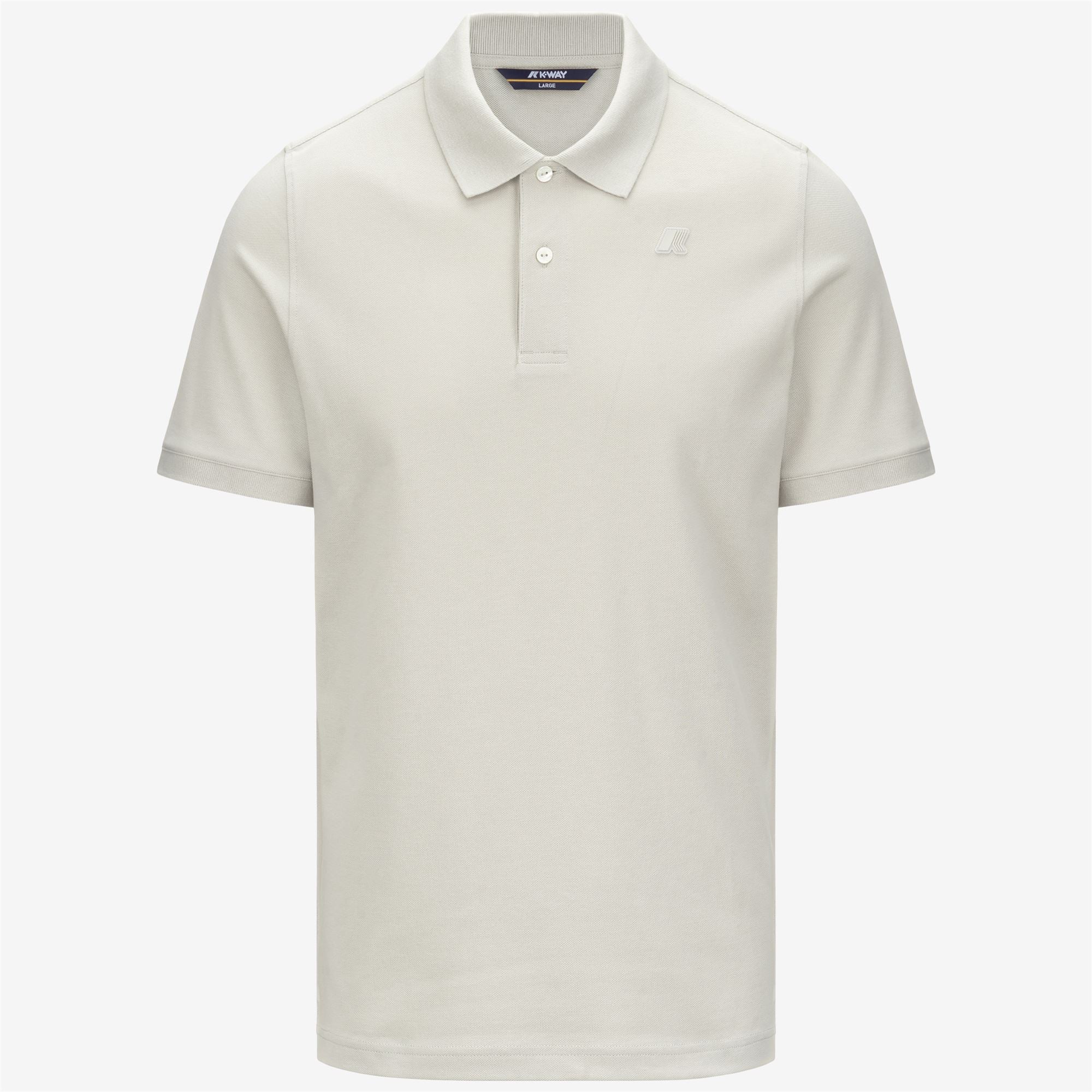 k-way-amedee-piqu-slim-polo-homme-beige-lt image 5