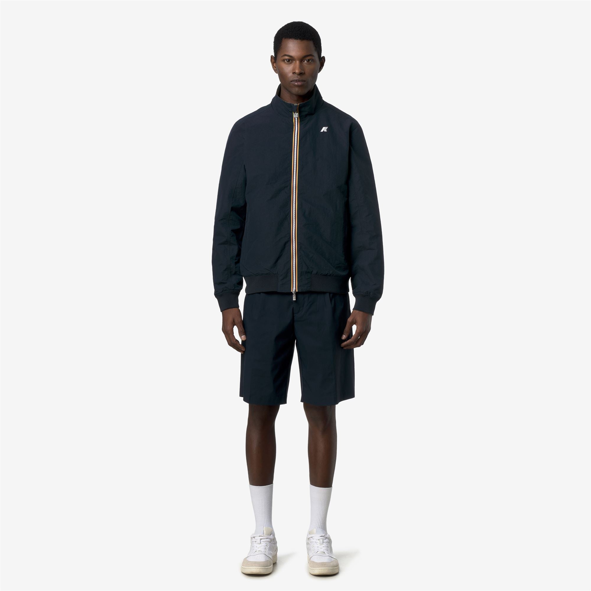 k-way-arsene-cotton-double-veste-court-r-versible-homme-blue-depth image 1