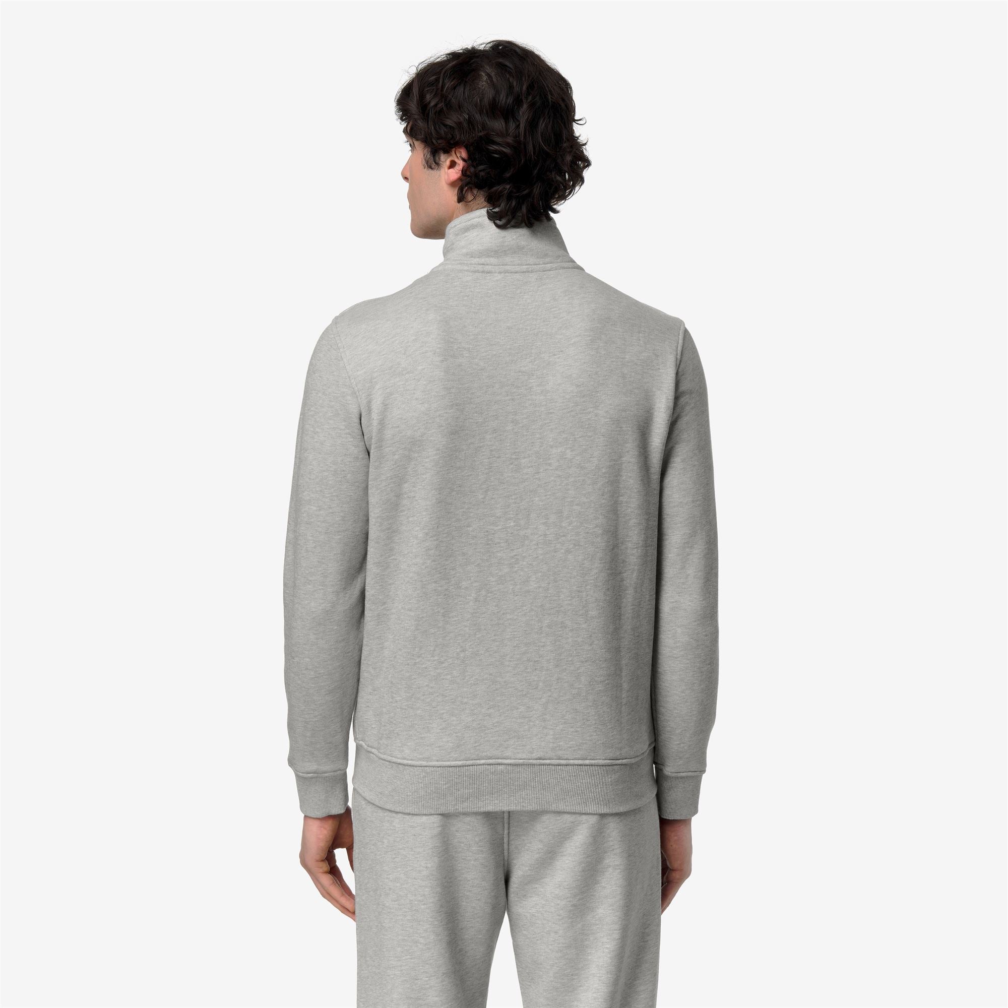 k-way-finn-french-terry-veste-polaire-homme-grey-mid-mel image 3