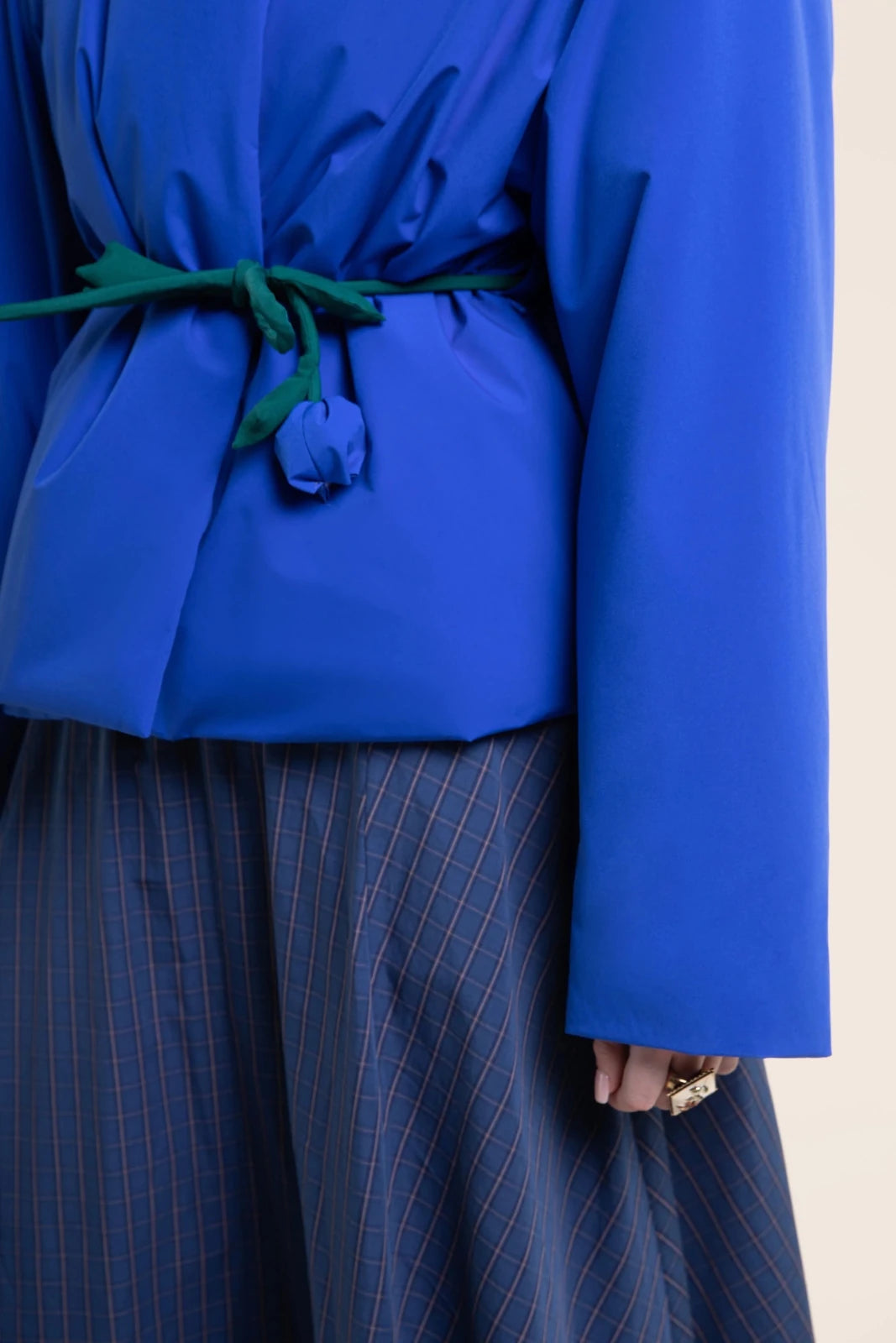 flotte-cl-ry-doudoune-cache-c-ur-courte-oversize-bleu-roi image 4