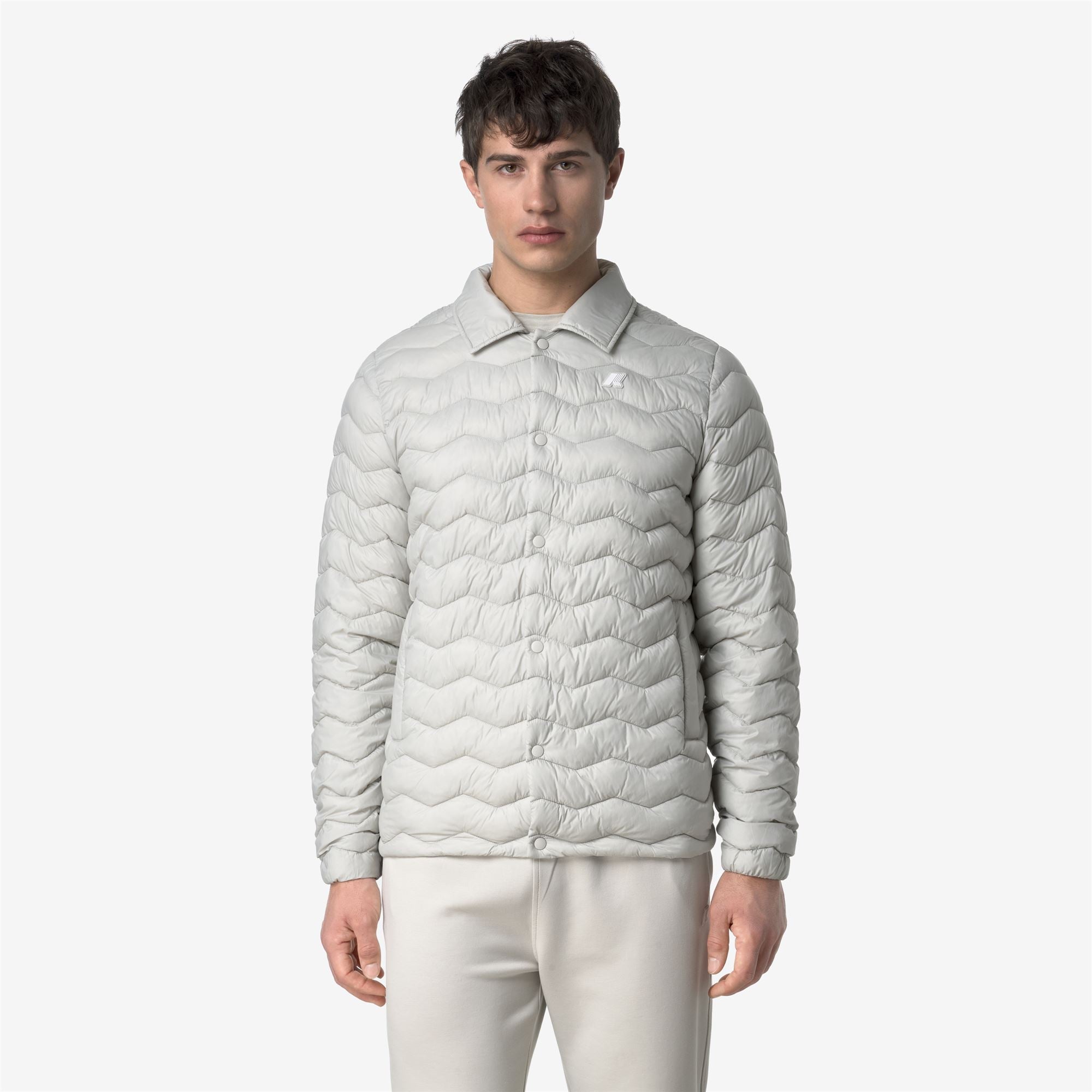 k-way-bruno-quilted-warm-veste-courte-homme-beige-lt image 1