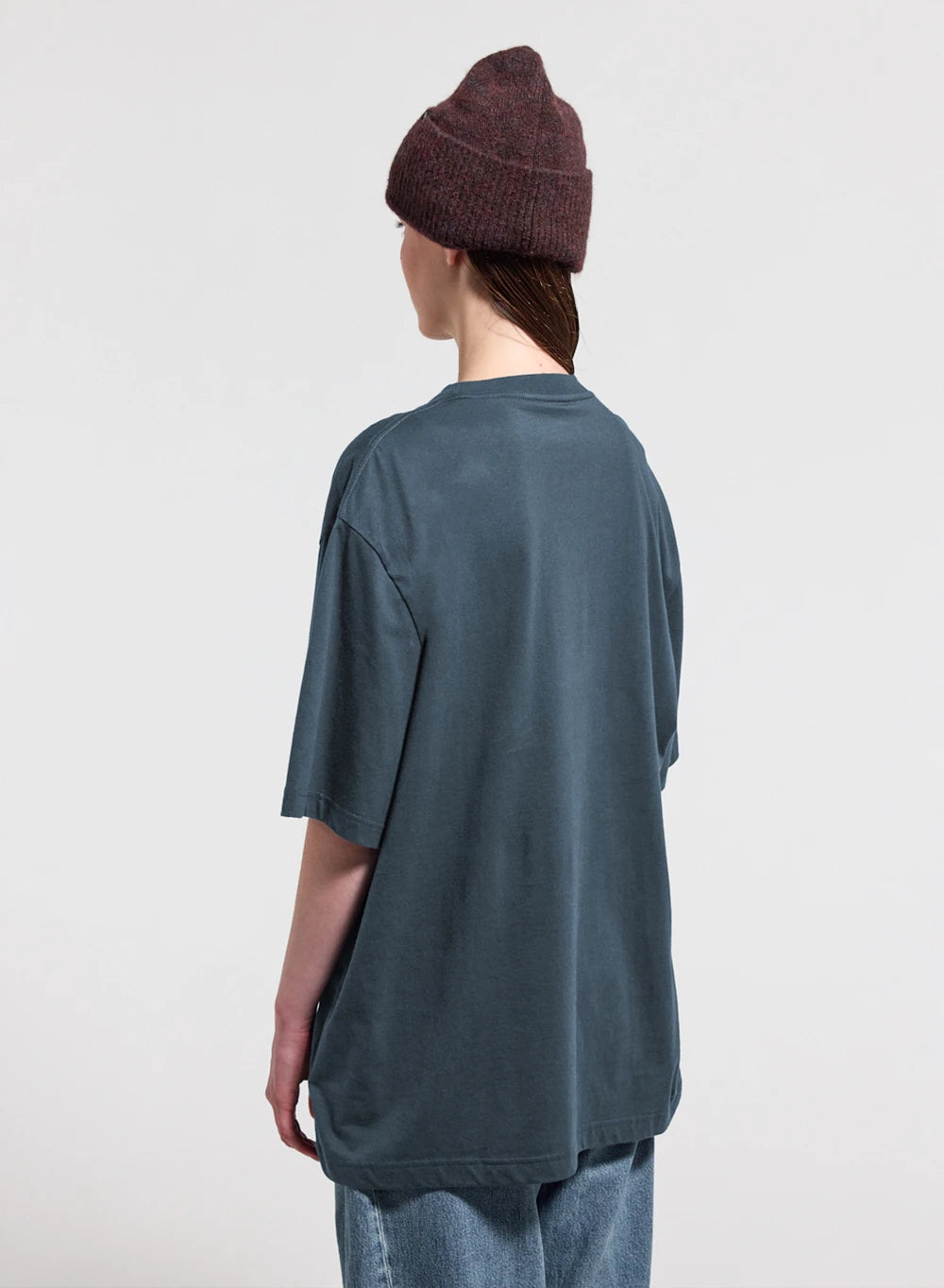 pyrenex-classic-t-shirt-unisexe-bleu-azur-coton-bio image 4