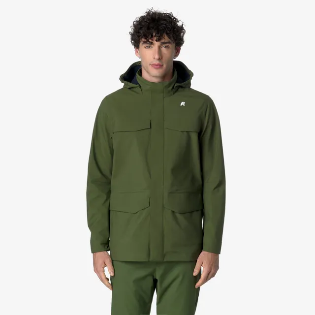 k-way-manphy-bonded-veste-milieu-homme-green-c-blue-d image 1