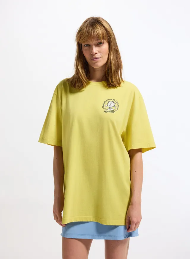 pyrenex-mfg-tee-jaune-unisexe-t-shirt-coton-biologique image 1