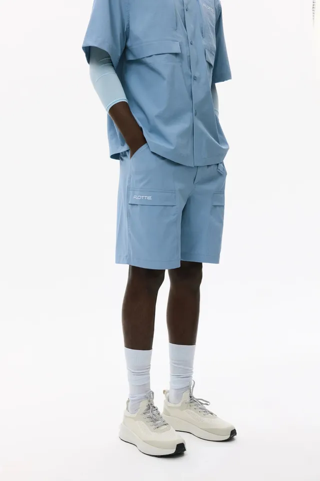 flotte-dome-short-anti-uv-homme-l-ger-bleu image 1