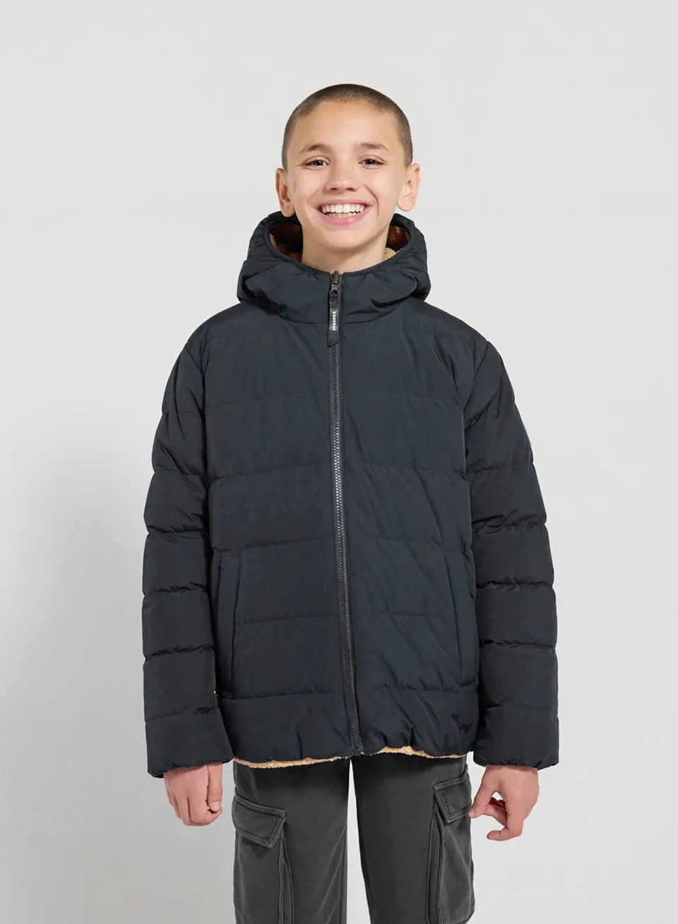 pyrenex-keylinn-noire-r-versible-enfant-doudoune-sherpa image 1