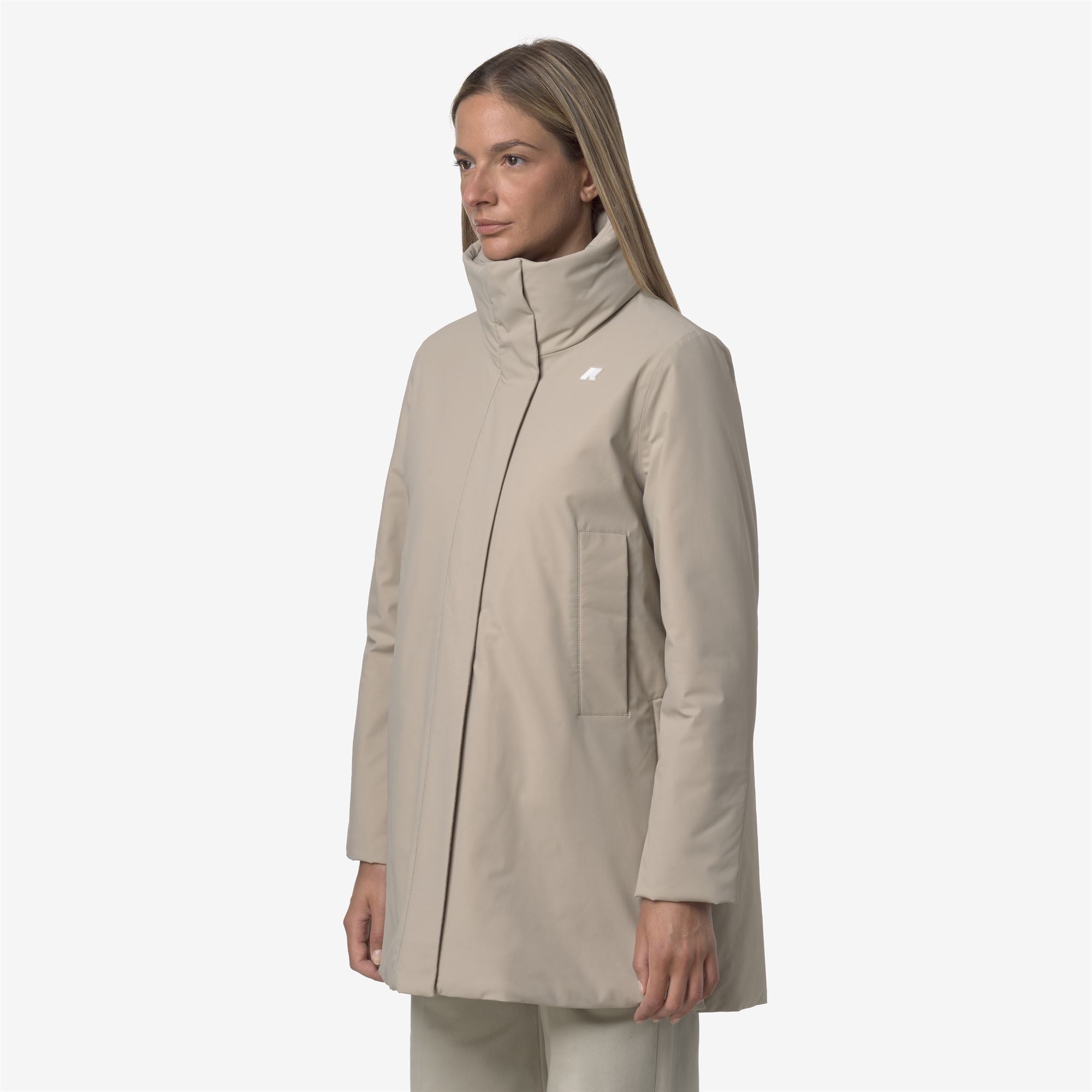 k-way-marla-st-warm-veste-3-4-femme-beige-cashmere image 2