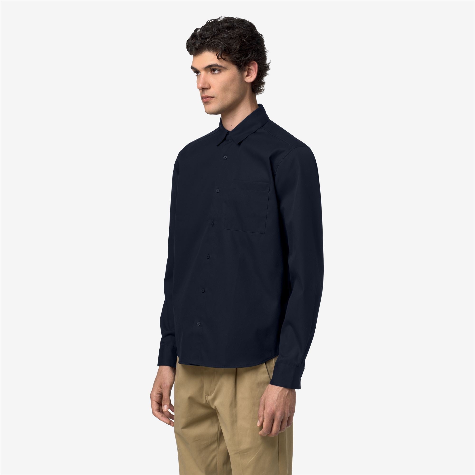 k-way-damir-oxford-non-iron-chemise-homme-blue-depth image 2
