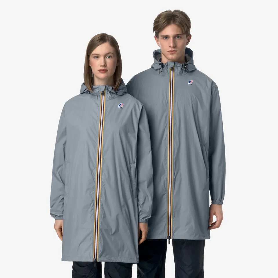k-way-le-vrai-4-0-eiffel-east-manteau-de-pluie-long-unisexe-grey-md image 1