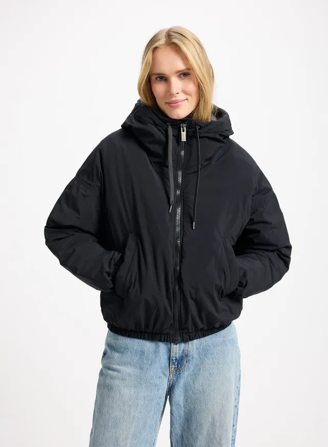 pyrenex-attitude-parka-courte-en-duvet-femme-noire image 1