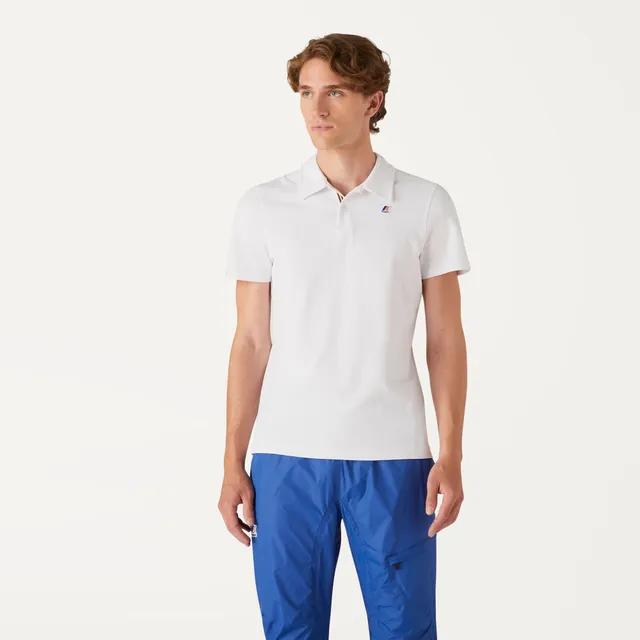 k-way-gregoire-tape-polo-manches-courtes-homme-white image 1