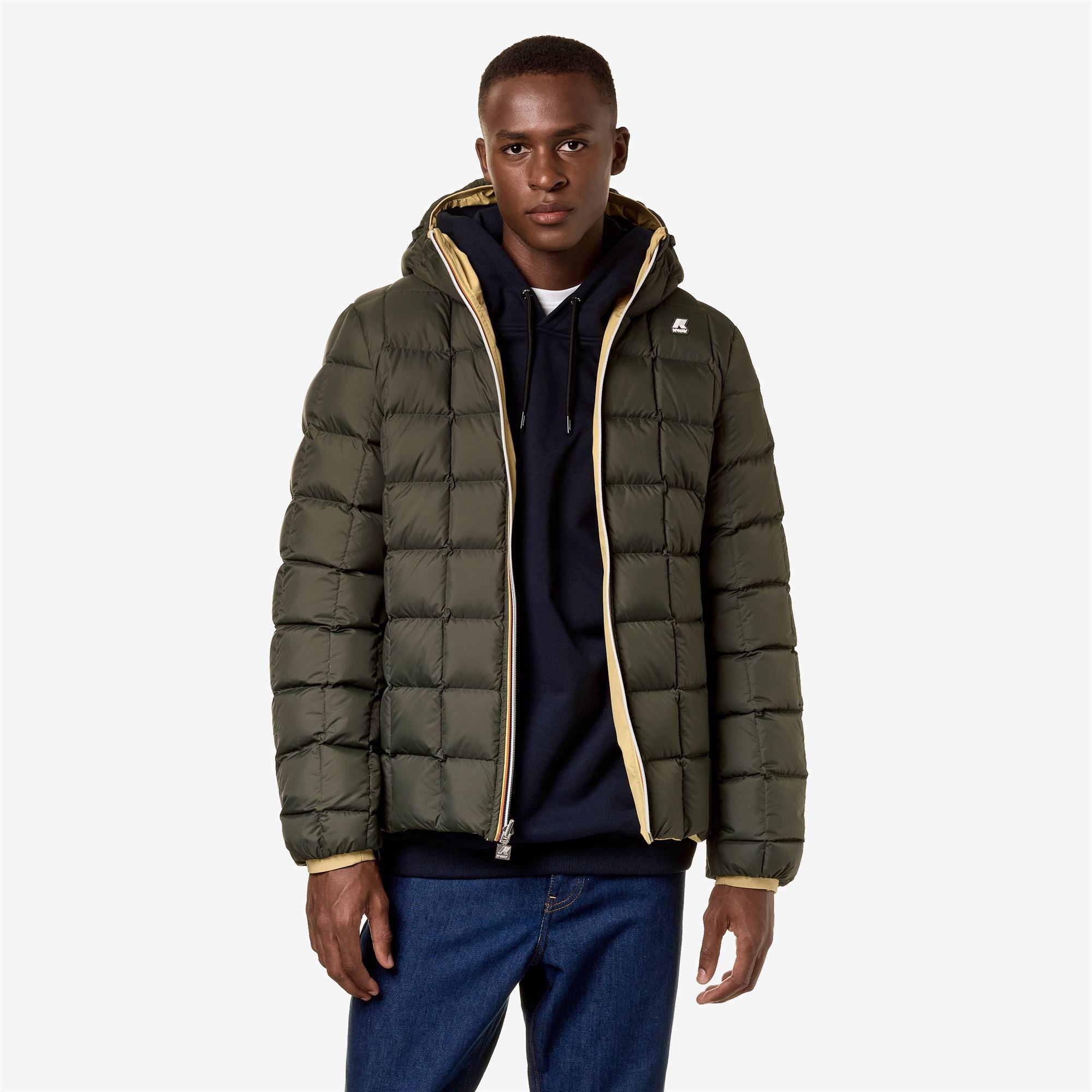 k-way-jack-st-thermo-double-veste-court-homme-yellow-z-green-b image 4