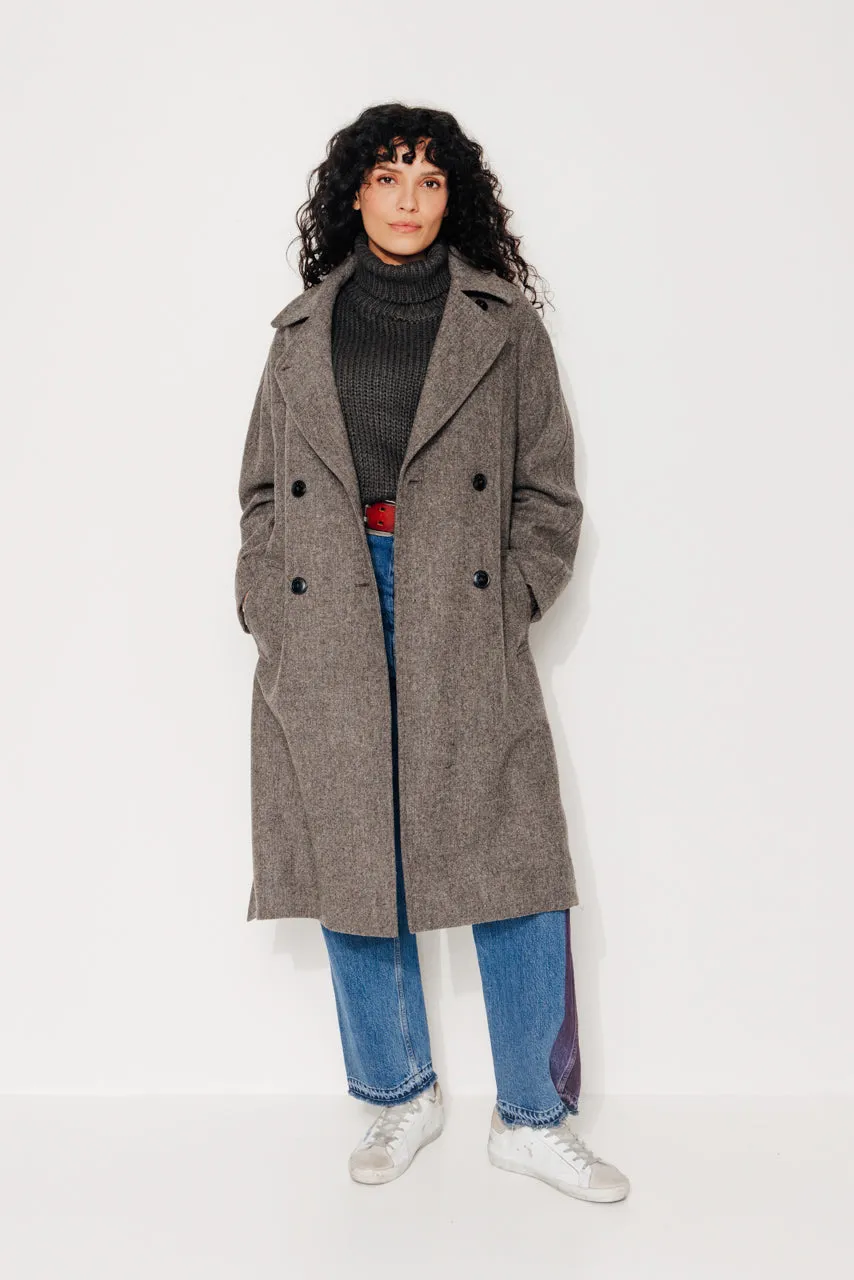 trench-coat-troene-manteau-long-ceintur-en-drap-de-laine-shetland-chin-taupe image 1
