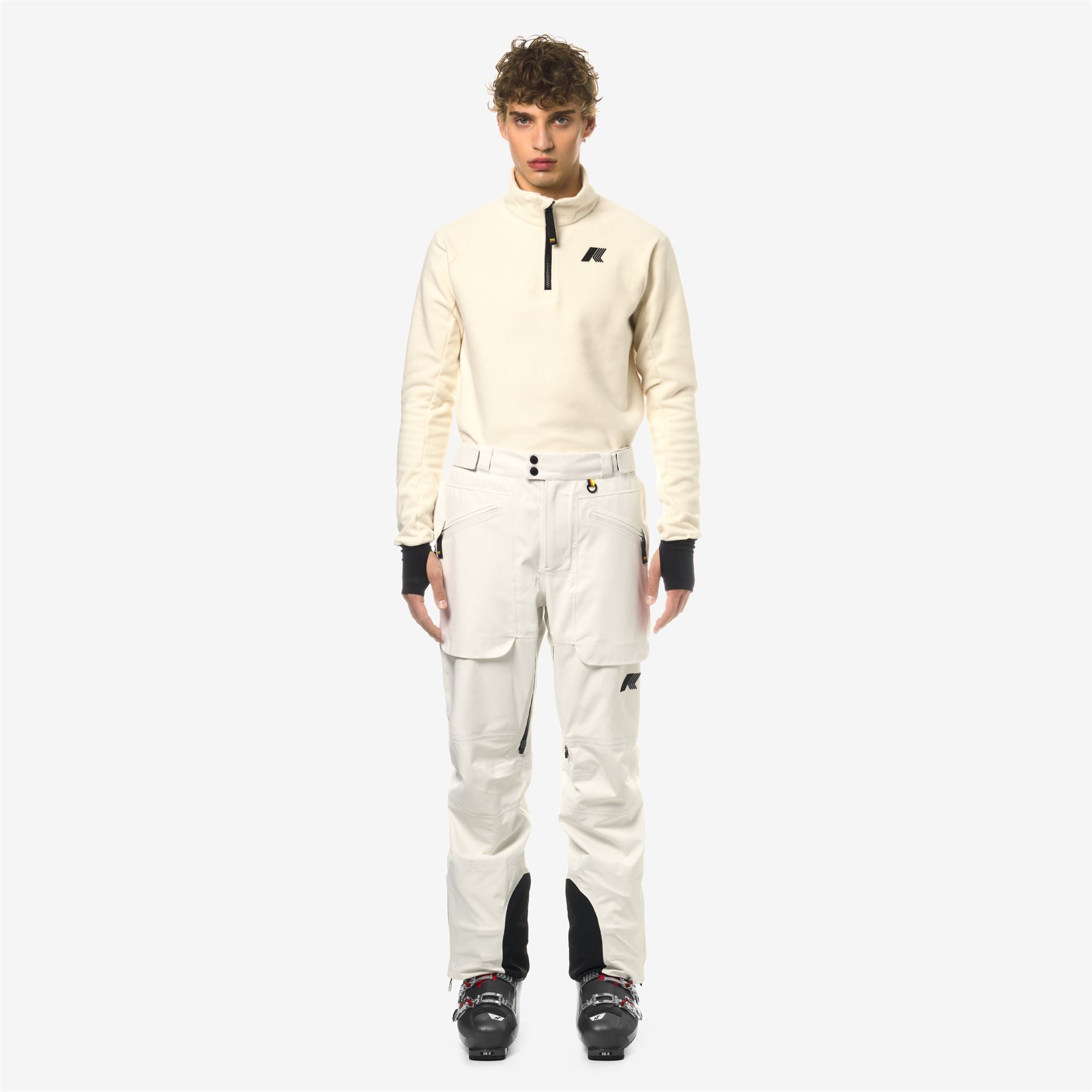 k-way-aussois-micro-twill-3-layers-pantalon-ski-homme-white-gardenia image 1