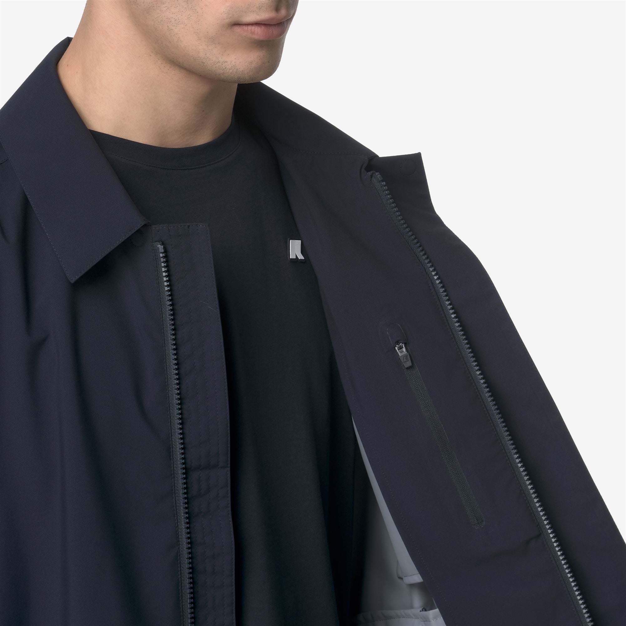 k-way-kenley-stretch-2l-veste-3-4-homme-blue-depth image 4