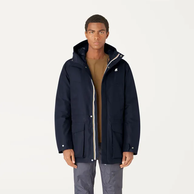 k-way-joshua-thermo-heavy-parka-mi-longue-homme-blue-depth image 1