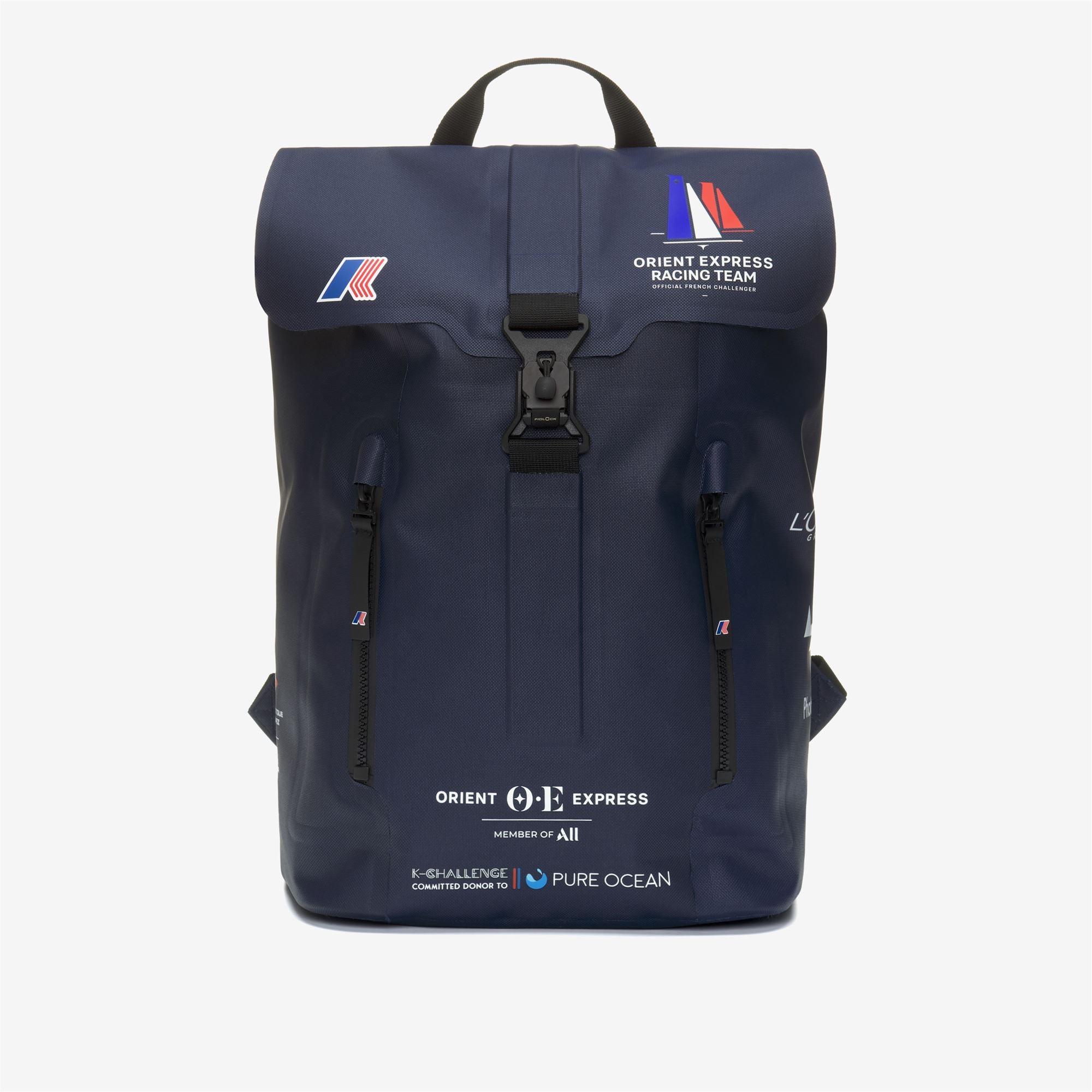 k-way-hyeres-orient-express-team-ac-sac-dos-unisexe-blue-dress image 1