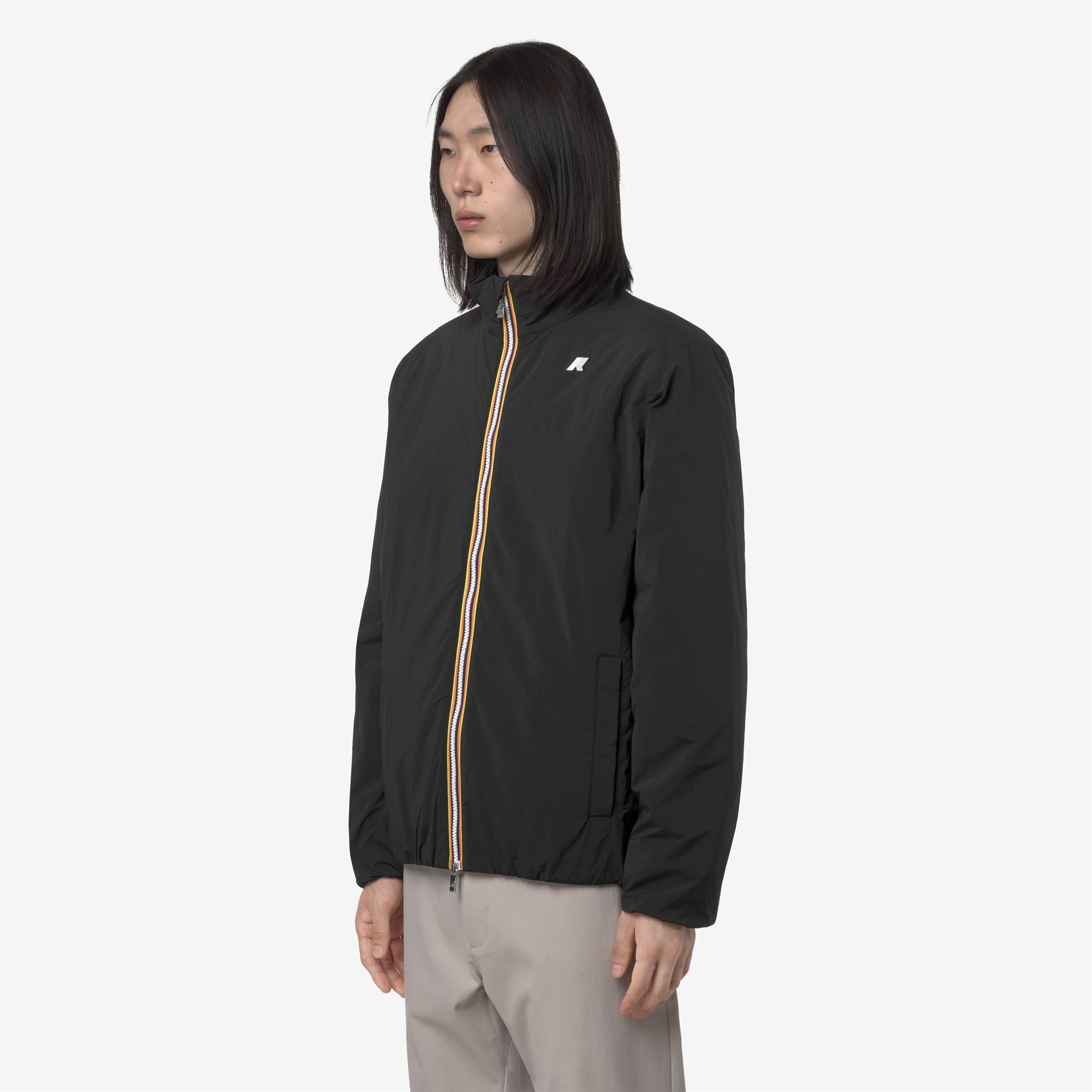k-way-valentine-plain-warm-veste-courte-homme-black-pure image 2