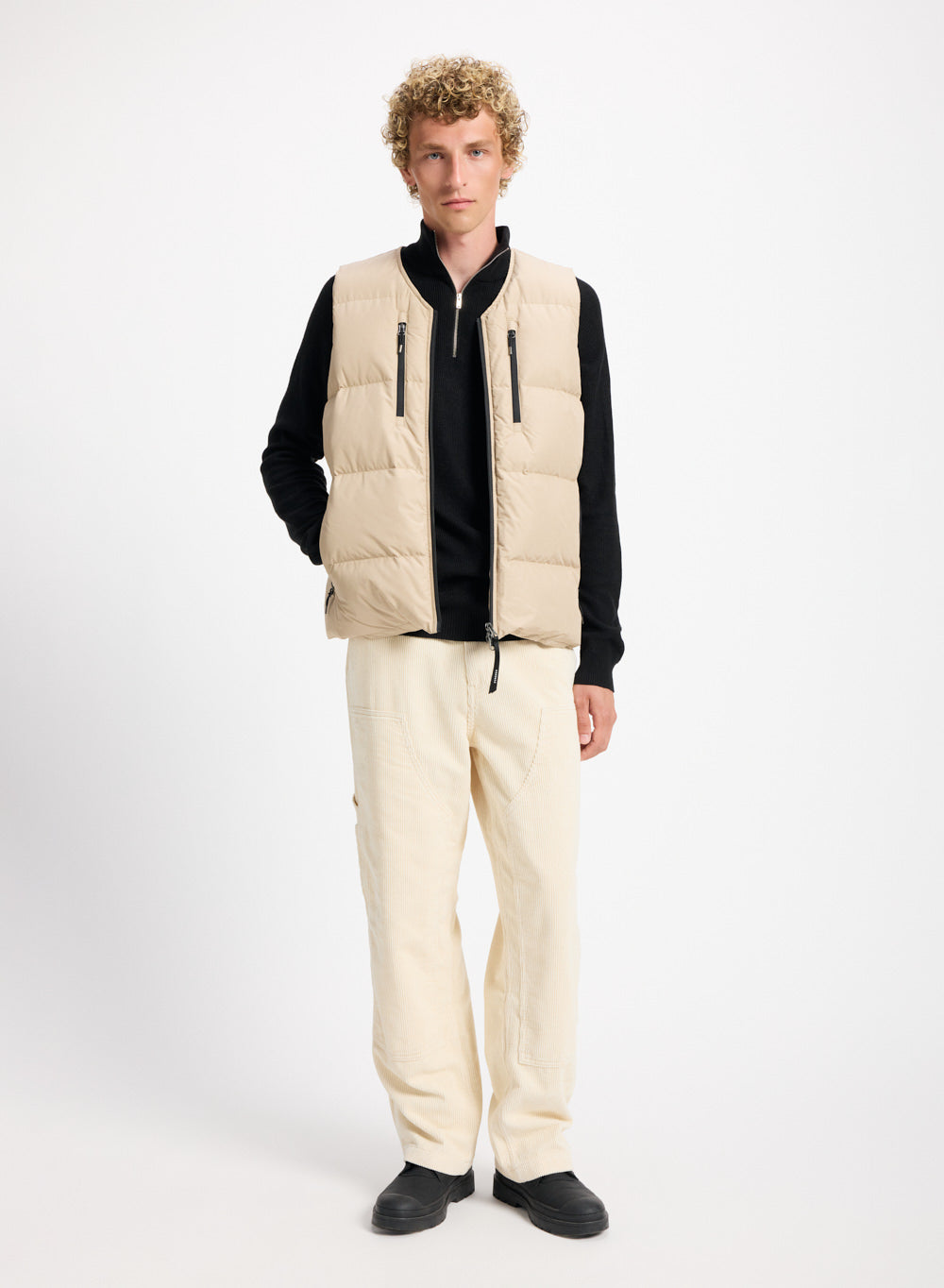 gilet-doudoune-sans-manches-homme-pyrenex-solace-beige image 2