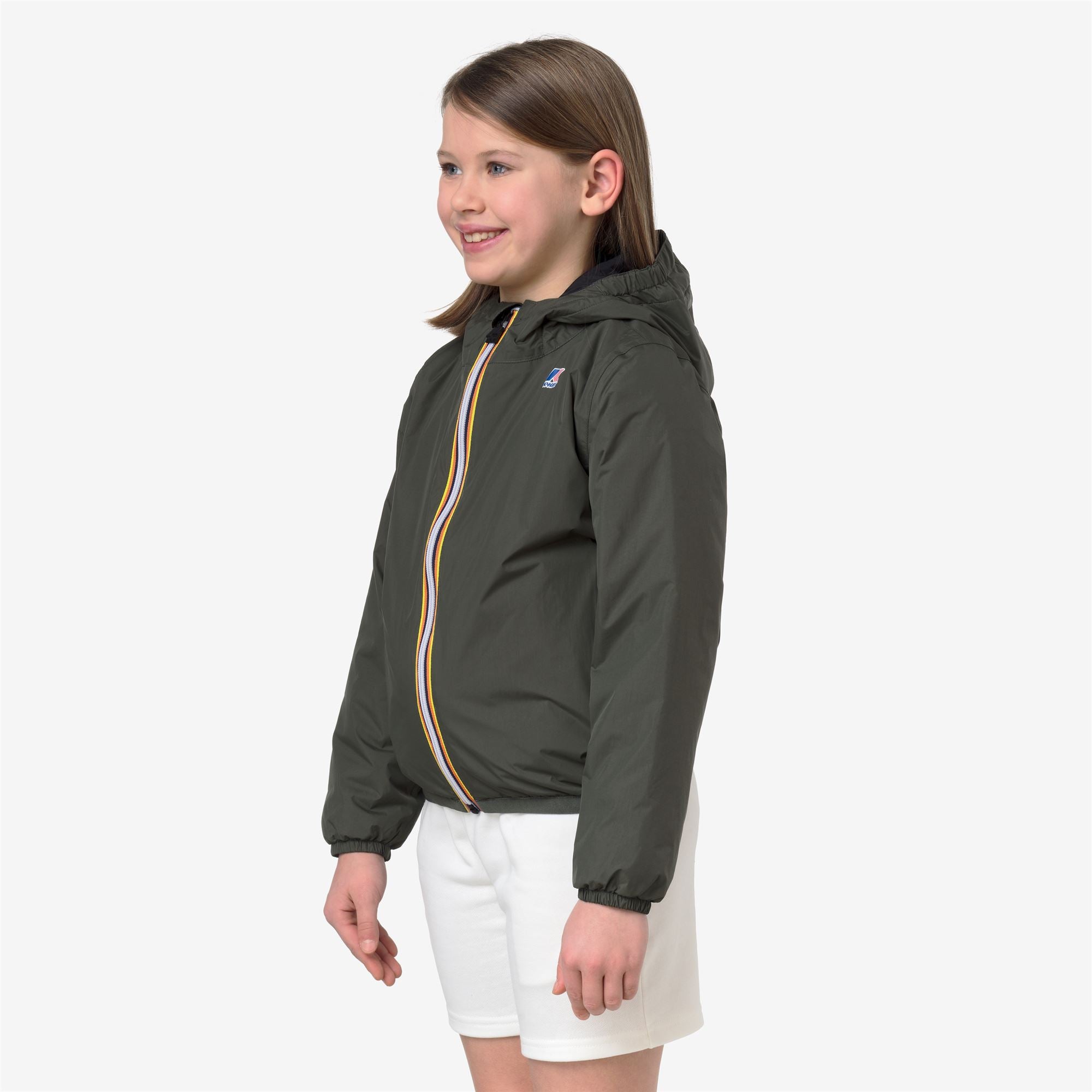k-way-p-le-vrai-4-0-claude-warm-veste-milieu-enfant-unisexe-green-blackish image 2