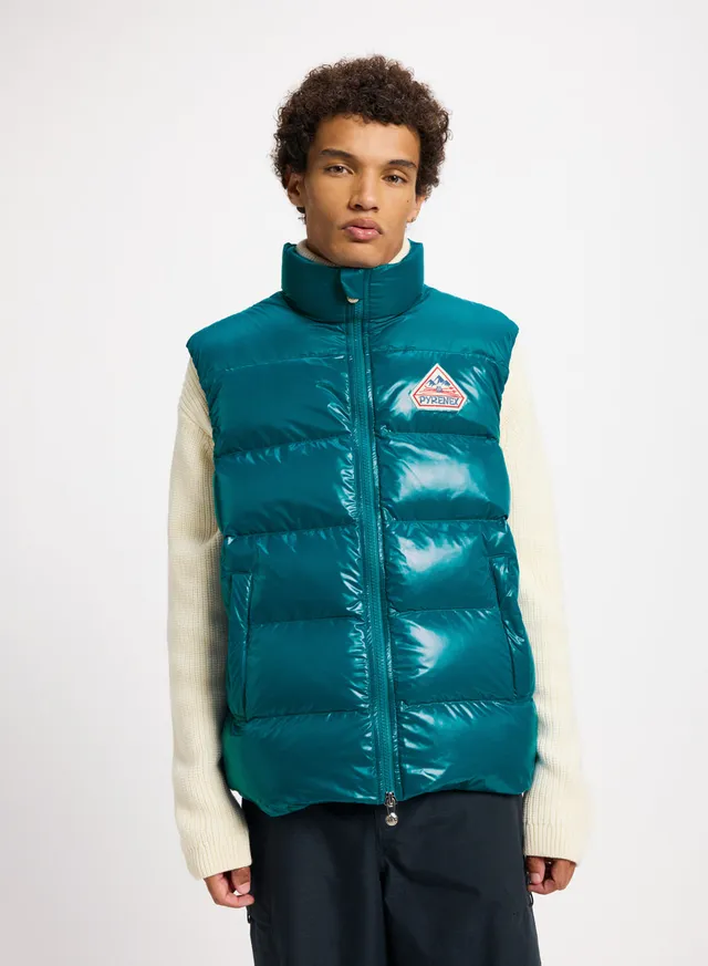 pyrenex-john-doudoune-sans-manche-unisexe-bleu-turquoise image 1