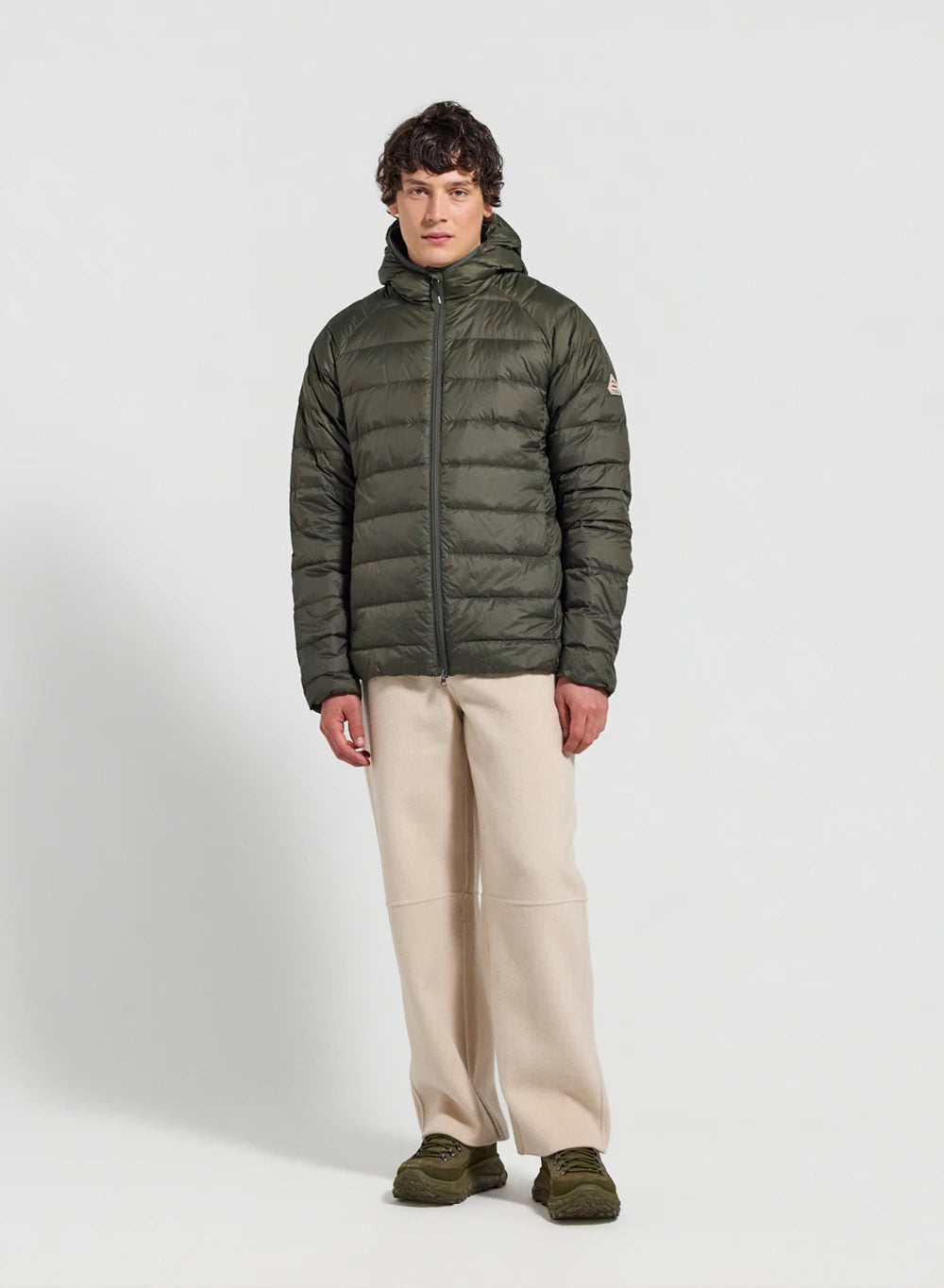 pyrenex-guzet-doudoune-ultra-l-g-re-capuche-homme-verte-kaki image 2