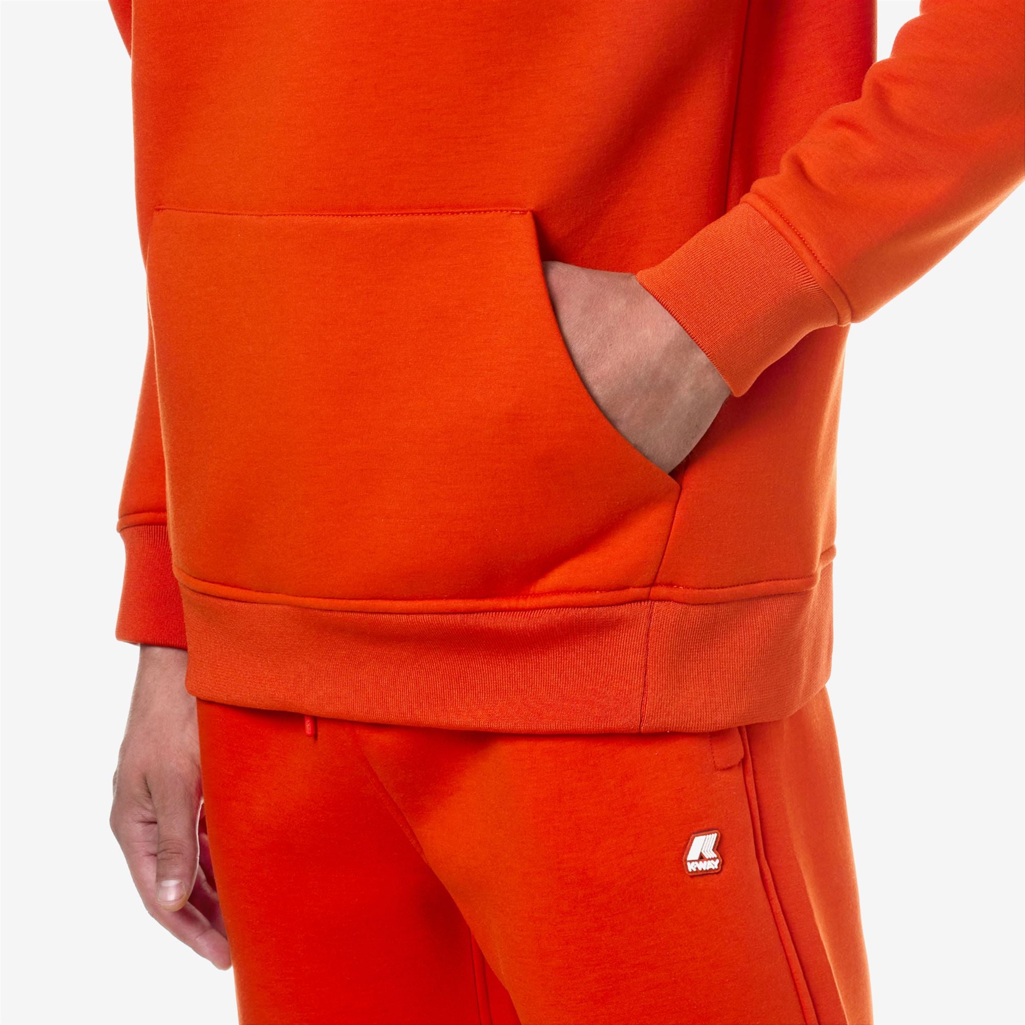 k-way-bernie-spacer-polaire-pull-over-homme-orange-pumpkin image 4