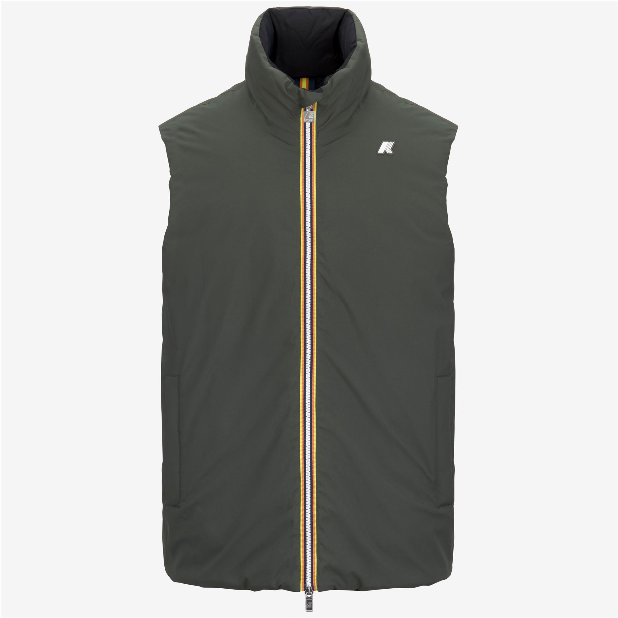 k-way-valen-st-thermo-double-gilet-court-homme-green-blackish-black-pure image 5